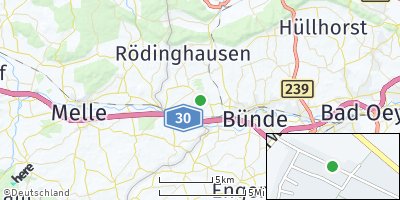 Google Map of Holsen bei Bünde