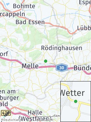 Here Map of Wetter bei Melle