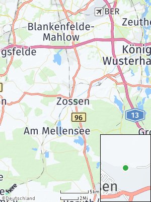 Here Map of Zossen bei Berlin
