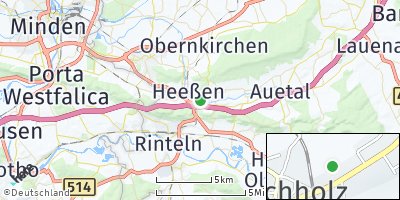 Google Map of Buchholz bei Stadthagen