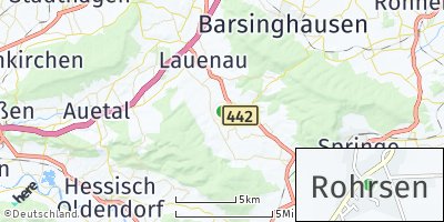 Google Map of Rohrsen bei Eimbeckhausen