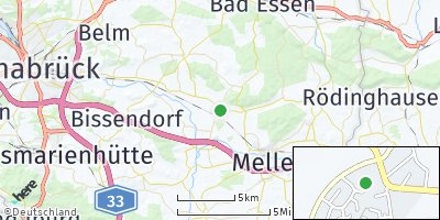 Google Map of Westerhausen bei Melle