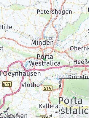 Here Map of Porta Westfalica