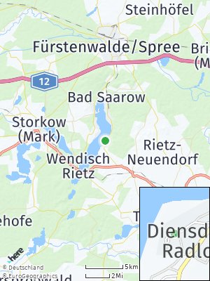 Here Map of Diensdorf-Radlow