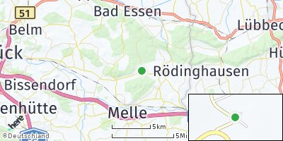 Google Map of Holzhausen bei Buer