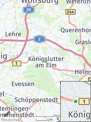 Here Map of Königslutter am Elm