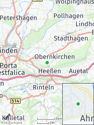 Here Map of Ahnsen bei Stadthagen