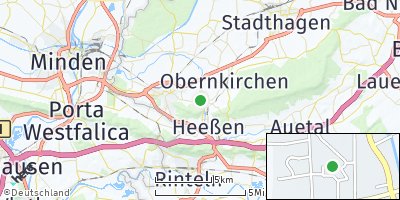 Google Map of Ahnsen bei Stadthagen
