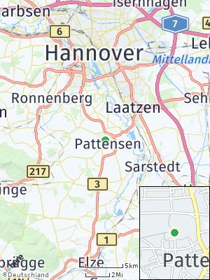 Here Map of Pattensen bei Hannover