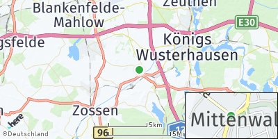 Google Map of Mittenwalde