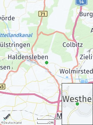 Here Map of Hillersleben