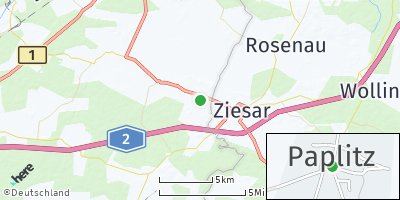 Google Map of Paplitz bei Genthin
