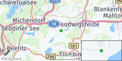 Google Map of Gröben bei Ludwigsfelde