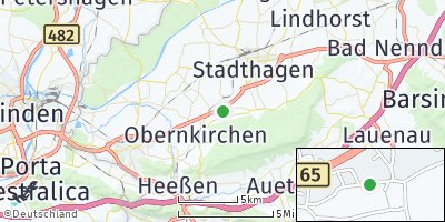 Google Map of Nienstädt bei Stadthagen