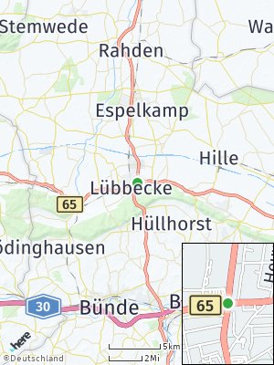 Here Map of Lübbecke