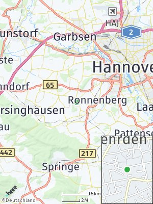 Here Map of Gehrden / Hannover