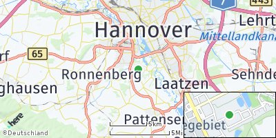 Google Map of Hemmingen / Hannover