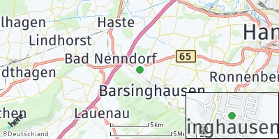 Google Map of Hohenbostel am Deister