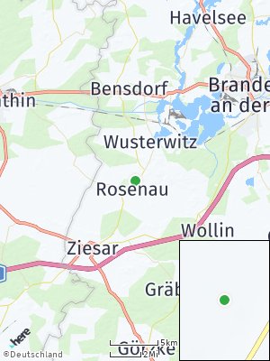 Here Map of Rosenau bei Wusterwitz