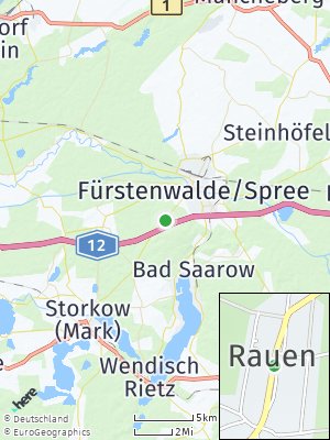 Here Map of Rauen bei Fürstenwalde