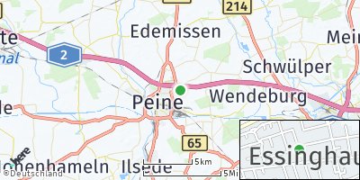 Google Map of Essinghausen bei Peine