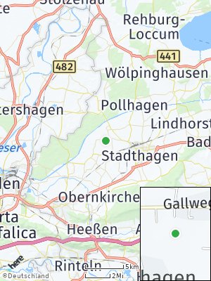 Here Map of Meerbeck bei Stadthagen