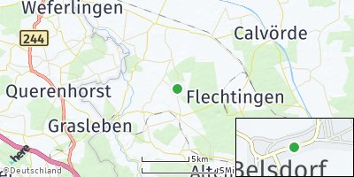 Google Map of Belsdorf bei Haldensleben