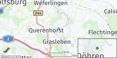 Google Map of Döhren bei Haldensleben