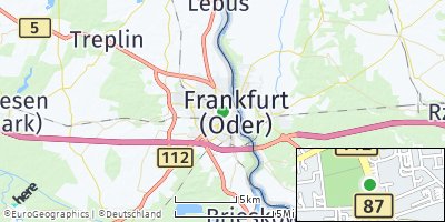 Google Map of Frankfurt