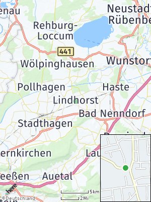Here Map of Lindhorst bei Stadthagen