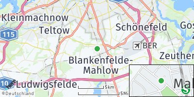 Google Map of Mahlow