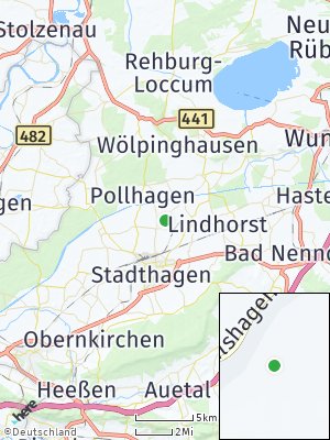 Here Map of Lauenhagen bei Stadthagen