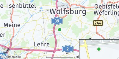 Google Map of Hattorf bei Wolfsburg