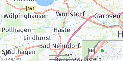 Google Map of Haste bei Wunstorf