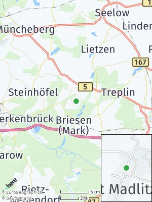 Here Map of Madlitz-Wilmersdorf