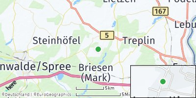 Google Map of Madlitz-Wilmersdorf