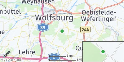 Google Map of Waldhof bei Vorsfelde