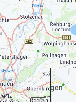 Here Map of Rosenhagen bei Stadthagen