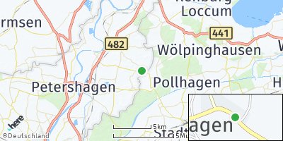 Google Map of Rosenhagen bei Stadthagen