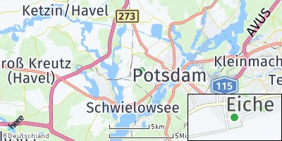 Google Map of Potsdam-Eiche