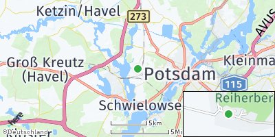 Google Map of Golm bei Potsdam