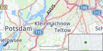Google Map of Kleinmachnow