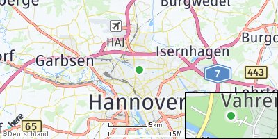 Google Map of Vahrenwald