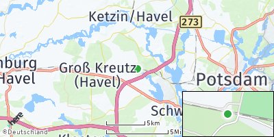 Google Map of Kemnitz bei Potsdam