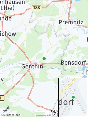 Here Map of Roßdorf bei Genthin