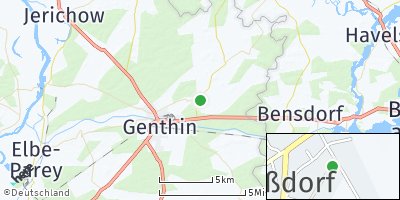 Google Map of Roßdorf bei Genthin