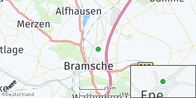 Google Map of Epe bei Bramsche
