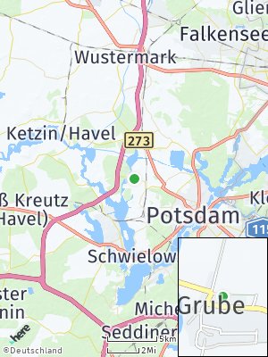 Here Map of Grube bei Potsdam