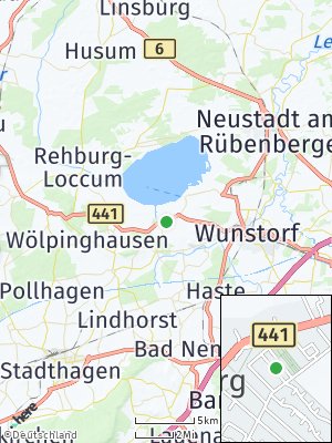 Here Map of Hagenburg bei Wunstorf