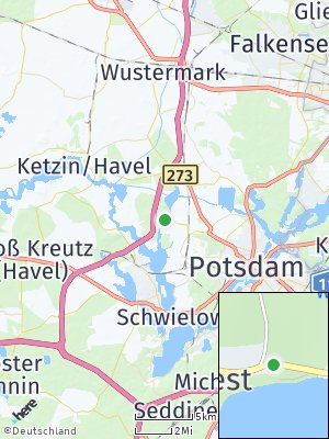 Here Map of Leest bei Potsdam